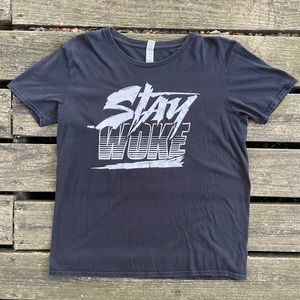 Stay Woke 90s Streetwear T Shirt Large